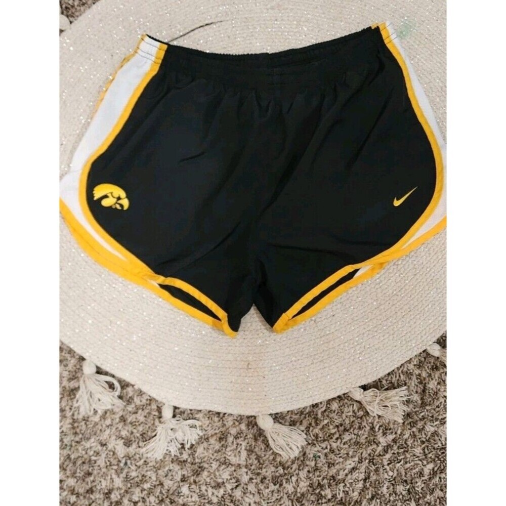 Mens Nike Lined Running Shorts Large Iowa Hawkeyes Track